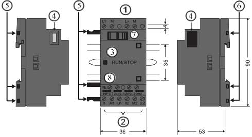 Устройство модуля LOGO!AM2